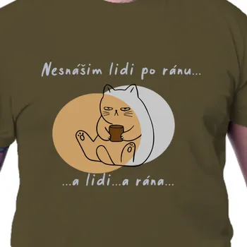 Tričko Kočky | Triko s kočkou Nesnáším lidi