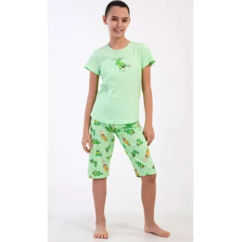 Pánské kalhoty Pánské pyžamové kalhoty Matěj světle zelená 9 - 10