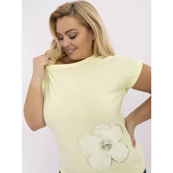 Dámská halenka Halenka RV BZ A543.94 světle žlutá jedna velikost