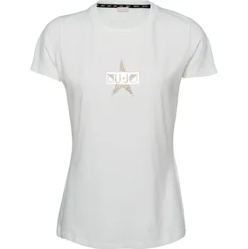 Dámské tričko Dámské Tričko s krátkým rukávem LIU JO T-SHIRT ST P M/C TA4136 TA4136JS003N9050 – Bílá XS