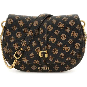 Kabelka Kabelka GUESS KUBA TRI CMPT FLAP SHLDR BAG HWPA9329200-MLO – Hnědá