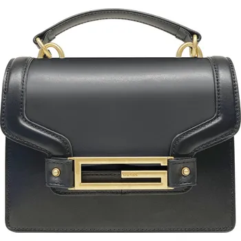 Kabelka Kabelka GUESS JANE SMALL CROSSBODY FLAP HWJATAL3383-BLA – Černá