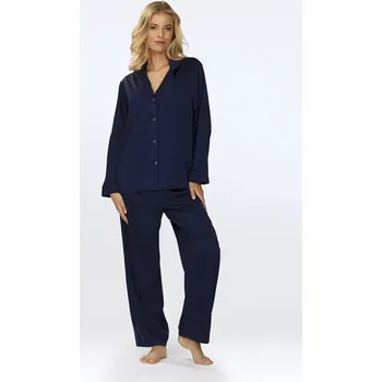 Dámské noční prádlo Pyžamo Amina námořnická modrá - Dkaren XL