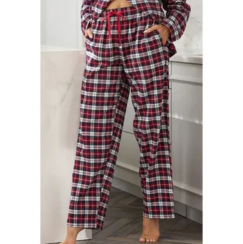 Dámské pyžamo DÁMSKÉ KALHOTY 2477 červená S