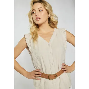 Dámská halenka Dámská Mušelínová halenka Béžová - Monnari 36