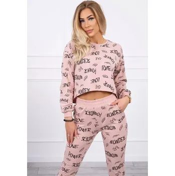 Dámská halenka Statement set tmavě pudrově růžový UNI