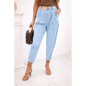 Dámské kalhoty Kalhoty Summer Punto se zapínáním na nohavice modrý UNI