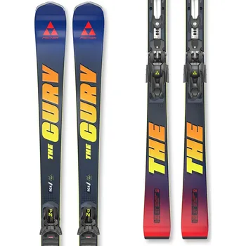 Lyžování FISCHER THE CURV M-PLATE + RC4 Z13 GW FF 25/26 185 modrá/červeno/žlutá