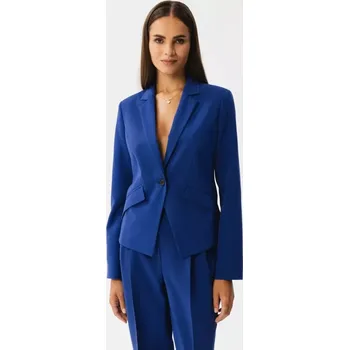 Dámské sako S353 Sako na míru s jedním knoflíkem - královská modř EU M