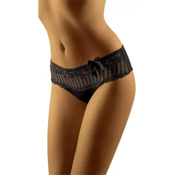 Kalhotky Dámské kalhotky Mela Black - Wol-Bar M