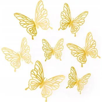 Obraz Samolepky prolamované zlaté 12 ks PartyPal