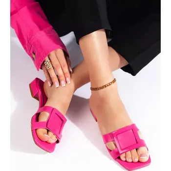 Dámské žabky Pohodlné nazouváky růžové dámské 36