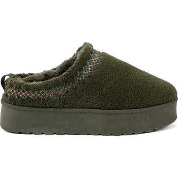 Dívčí sněhule Exkluzívní sněhule dámské Ciemnozielony platforma 38