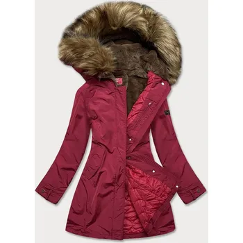 Červená dámská zimní bunda (m21309) odstíny červené M (38)