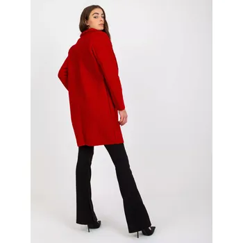 Dámský kabát Dámský kabát TW EN BI 7372.18 tmavě červený jedna velikost