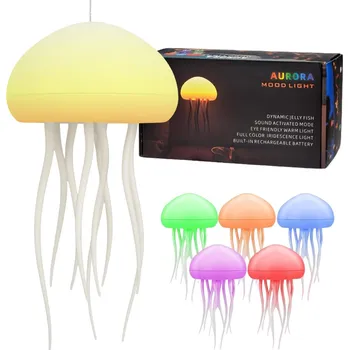 Lampička BAREVNÁ LAMPA MEDÚZA, NOČNÍ SVĚTLO MEDÚZA, DÁRKY PRO DĚTI
