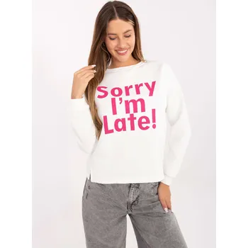 Dámská halenka Mikina EM BL 624.90P bílá a růžová L