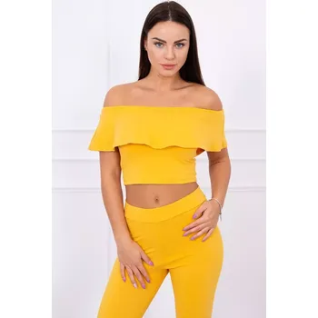 Hořčicová souprava s volánky UNI