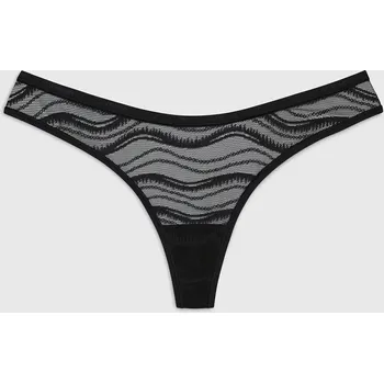 Dámské spodní prádlo Dámská tanga 000QD3971E UB1 černé - Calvin Klein 2XL