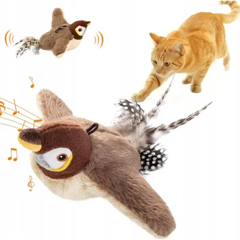 Hračka pro psa Interaktivní hračka PTÁK pro psa kočku se zvukem, cvrlikající, létající