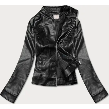 Černá bunda ramoneska se stojáčkem (11Z8051) odstíny černé S (36)