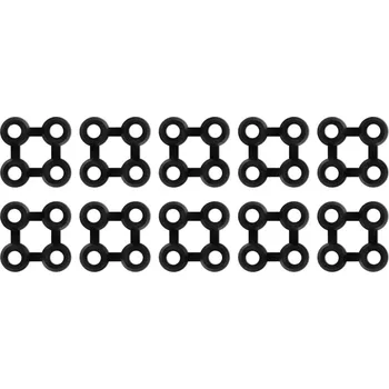 Rohožka Spojovací díly k rohoži 10 ks guma černé