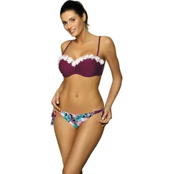 Dámská móda Dámské dvoudílné plavky Claudia M-452 - Marko zelená 2XL