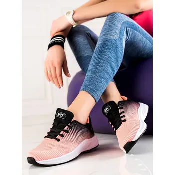 Dámské tenisky Módní růžové dámské tenisky bez podpatku 37