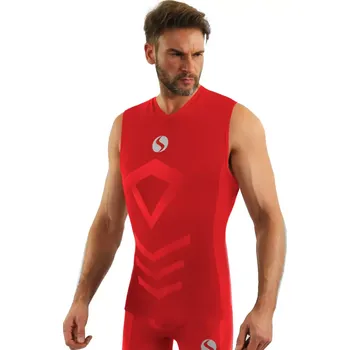 Pánské tílko TERMO TRIČKO BEZ RUKÁVŮ CL38 granát L/XL