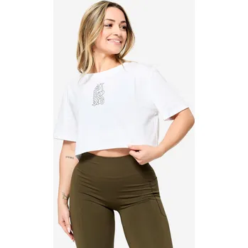 DOMYOS Dámský fitness crop top XL