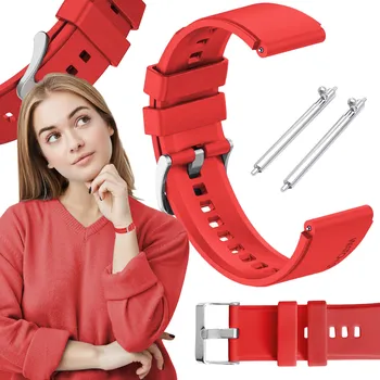 Řemínek na hodinky Řemínek ChronSmarta pro Garmin 20mm, červený