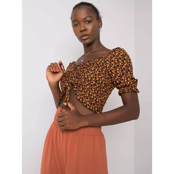 Dámská halenka Halenka RO BZ 2516 8.28 černá a žlutá S