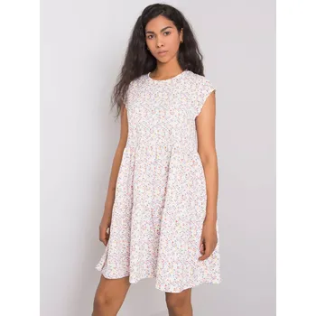 Dámské šaty Šaty D50051Z30268 bílá růžová L