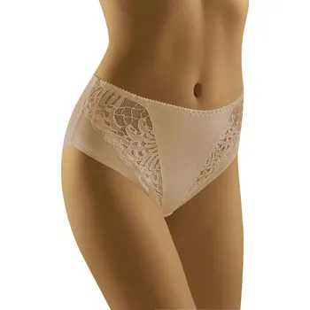 Kalhotky Dámské kalhotky eco-GA beige - Wol-bar béžová XXL