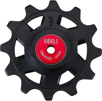 přehazovačka BBB kladky pro přehazovačku - ROLLERBOY CERAMIC 12T SR - červená/černá