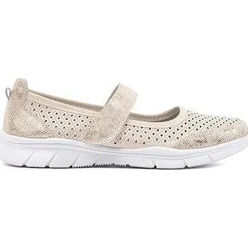 Dámské baleríny Stylové baleríny hnědé dámské na plochém podpatku 38