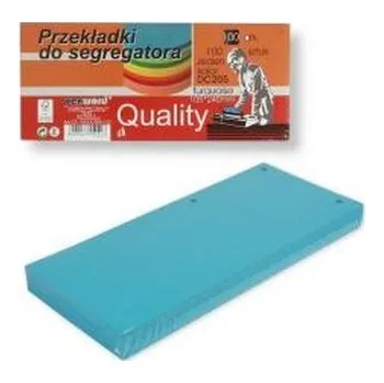 Archivační box Przekładki do segregatora 100szt turquise