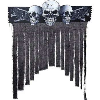 Karnevalový doplněk Girlanda černá Fiestas Guirca lebka