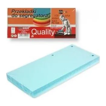 Archivační box Przekładki do segregatora 100szt blue