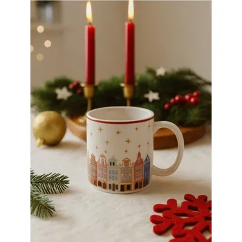 Sinsay - Keramický vánoční hrnek s motivem barevných domků - vícebarevná - 372GI-MLC - 372GI-MLC-ONE