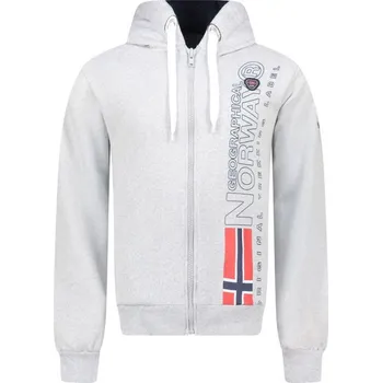 Pánská mikina Geographical Norway Fogora DB 100 M WZ3066H/GN-Síťovaná šedá mikina m