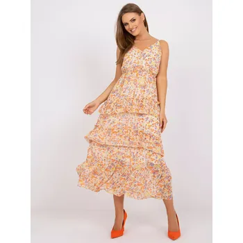 Dámské šaty Dámské šaty EM SK Y6743 jasně oranžové M/L