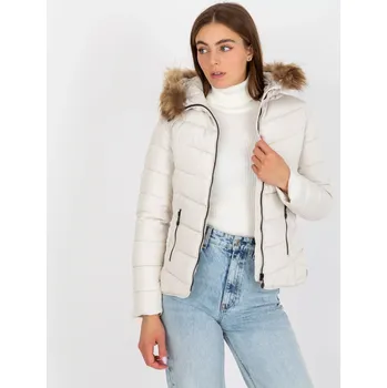 Dámský kabát Dámská bunda NM KR P22 6627 18P bílá 2XL