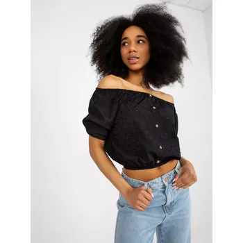 Dámská halenka Halenka LK BZ 508934.24 černá jedna velikost