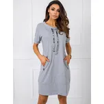 Dámské tunika šaty RV TU R4860.06 - Rue Paris pudrovo-růžová S/M