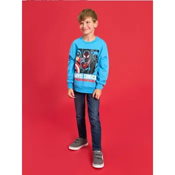Dětská móda Sinsay - Mikina typu crewneck Marvel Comics - modrá - 214GS-55X - 214GS-55X-98