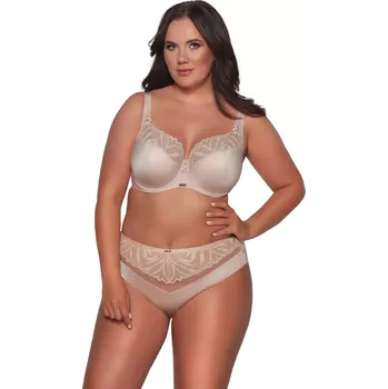 Podprsenka Polovyztužená dámská podprsenka semi soft Ava 2105 Maxi béžová 85H