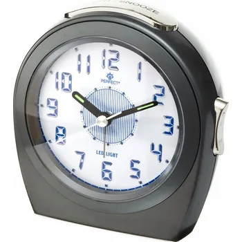 Budík Budík Perfect stříbrný, 10 cm