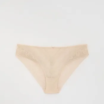 Kalhotky Reserved - Krajkové kalhotky bikiny - tělová - 418EZ-02X - 418EZ-02X-L