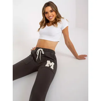 Dámské kalhoty Tepláky RV DR 7859.02P tmavá khaki XL